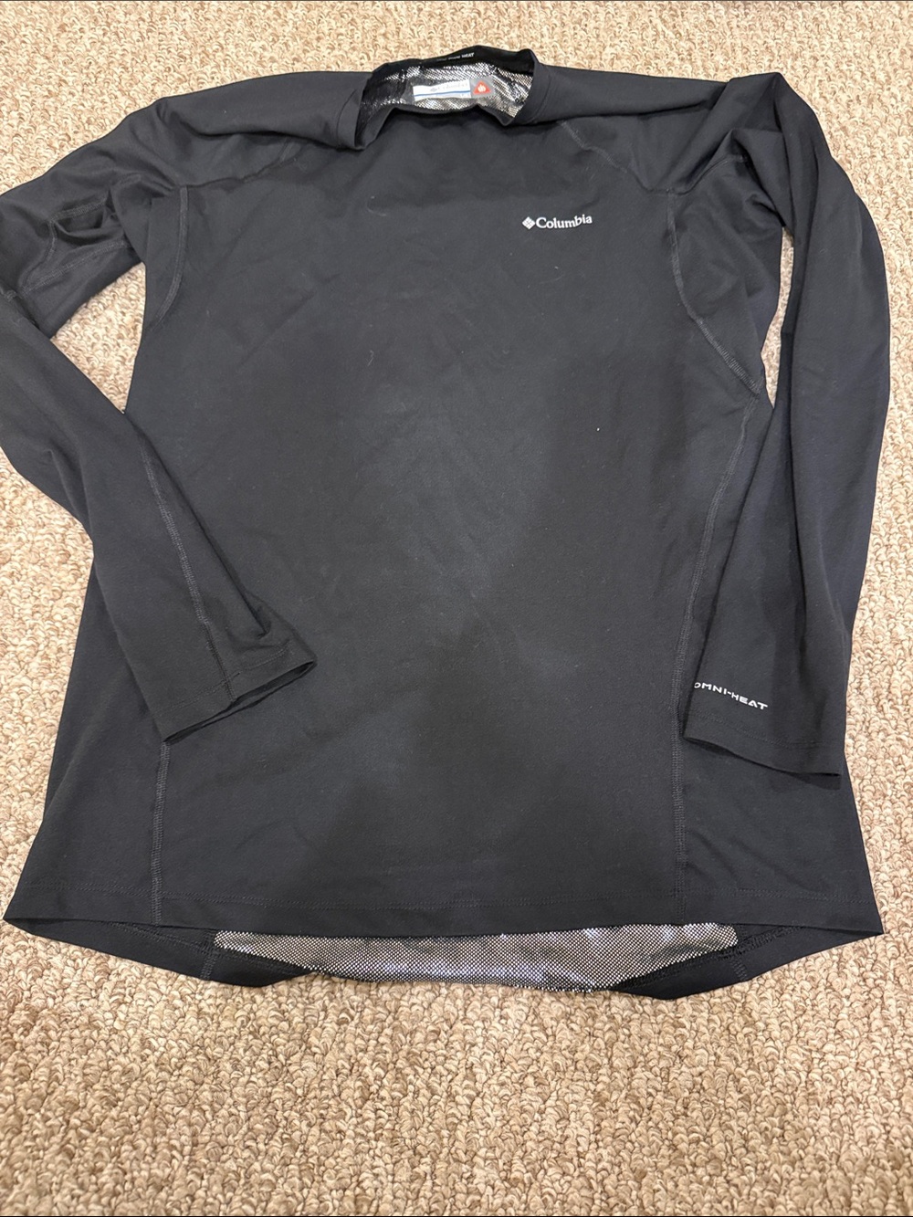 Columbia Black Omni-Heat Long Sleeve Performance Top